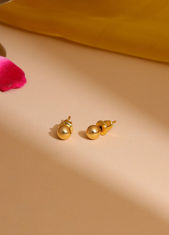 Golden Brass Earrings