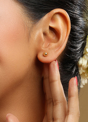 Golden Brass Earrings