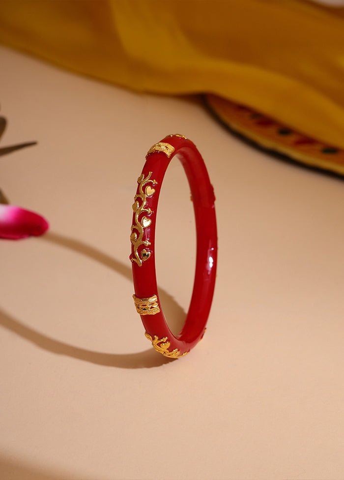 Red Brass Bangles