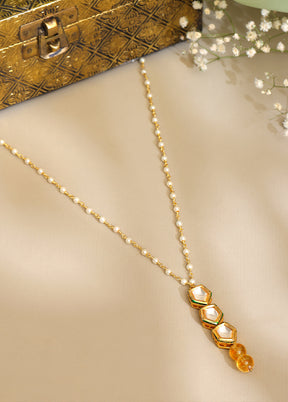 Yellow Brass Necklace