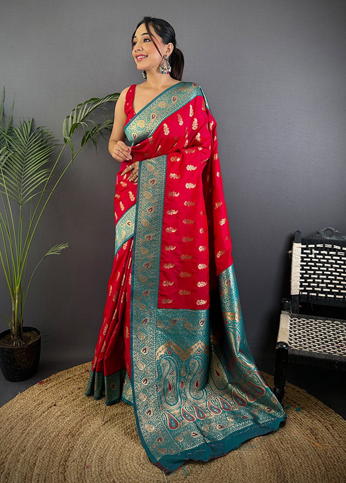 Multicolor Spun Silk Saree With Blouse Piece