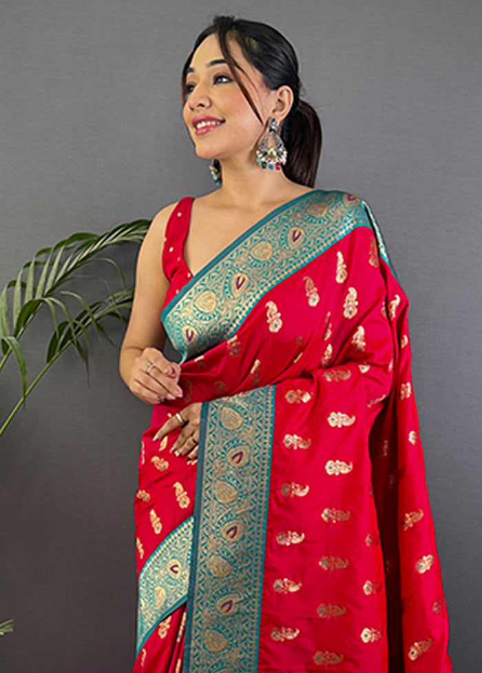 Multicolor Spun Silk Saree With Blouse Piece