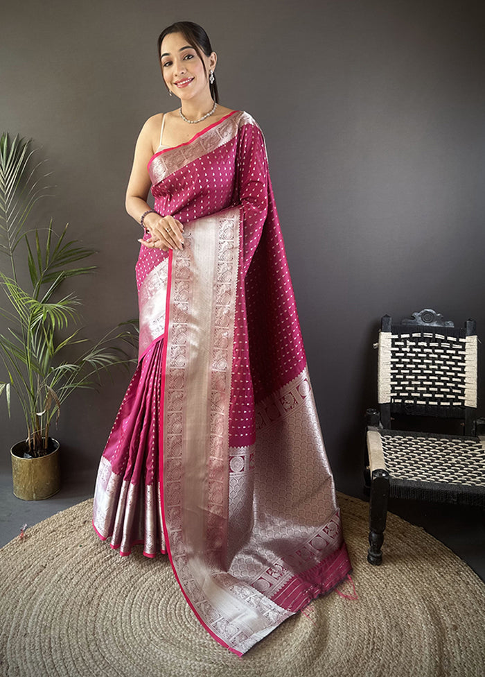 Multicolor Spun Silk Saree With Blouse Piece