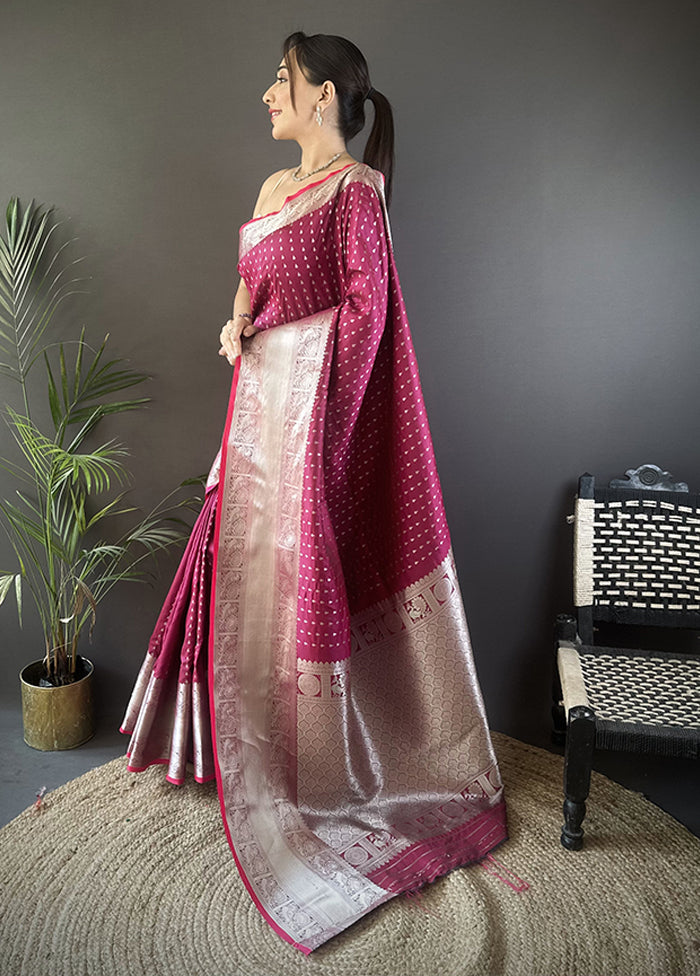 Multicolor Spun Silk Saree With Blouse Piece