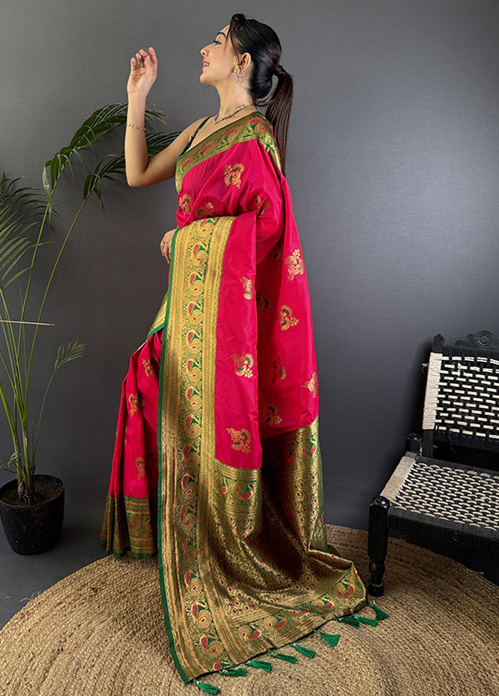 Multicolor Spun Silk Saree With Blouse Piece