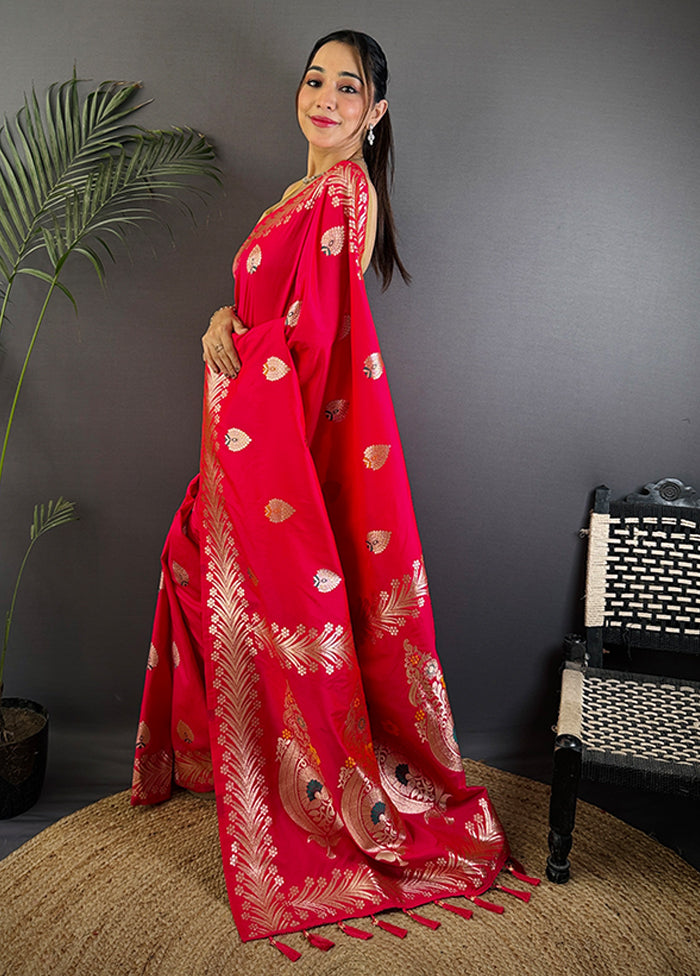 Multicolor Spun Silk Saree With Blouse Piece