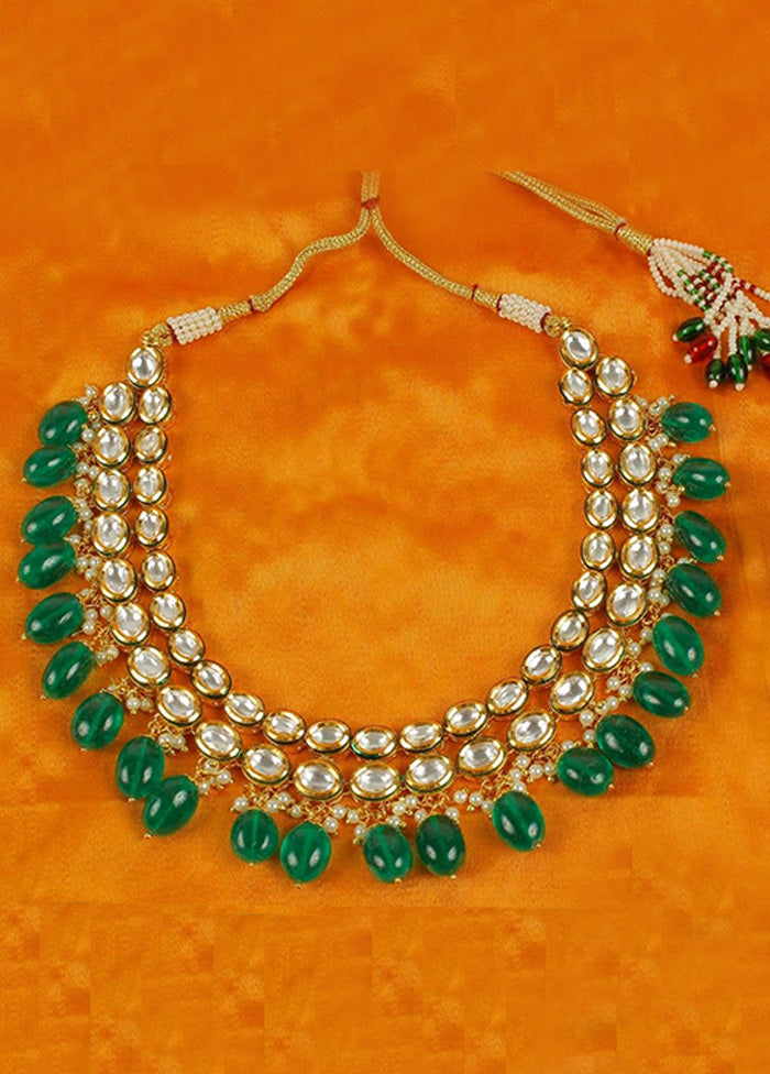 Green Alloy Jewellery Set