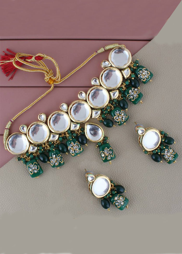 Green Alloy Jewellery Set