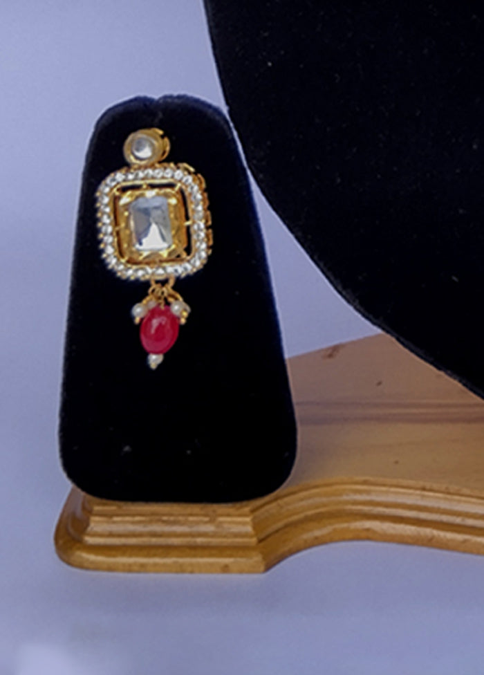 Multicolor Alloy Jewellery Set (1 Necklace, 1 Pair Earrings, 1 Mang Tikka)