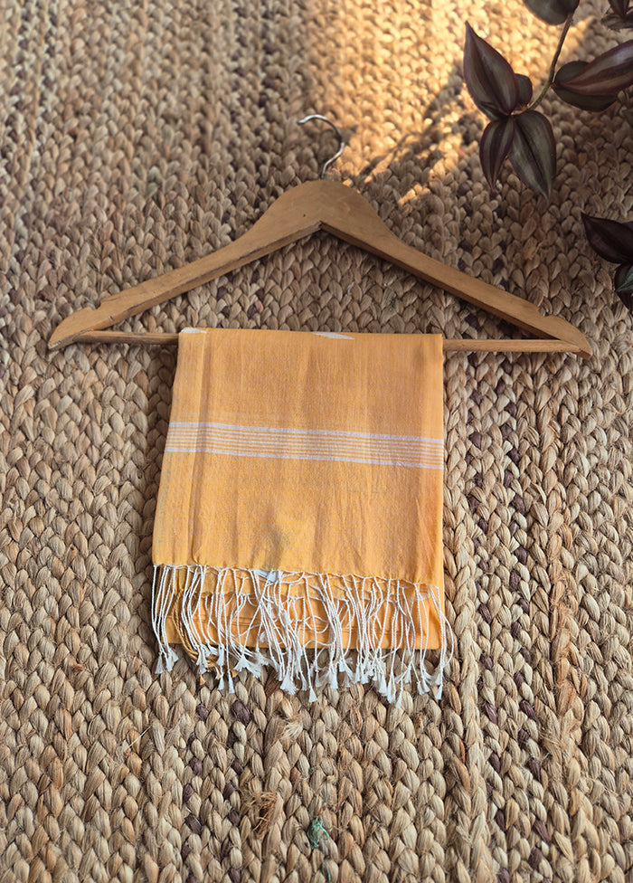 Light Orange Leaf Motif Jamdani Dupatta