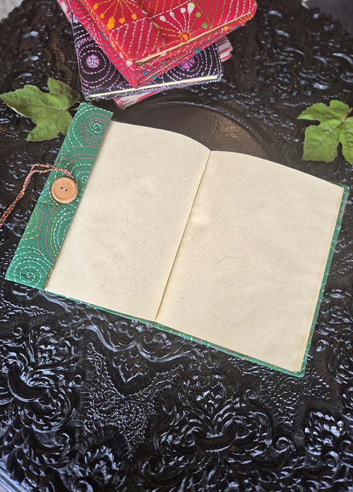 Diary With Leaf Print