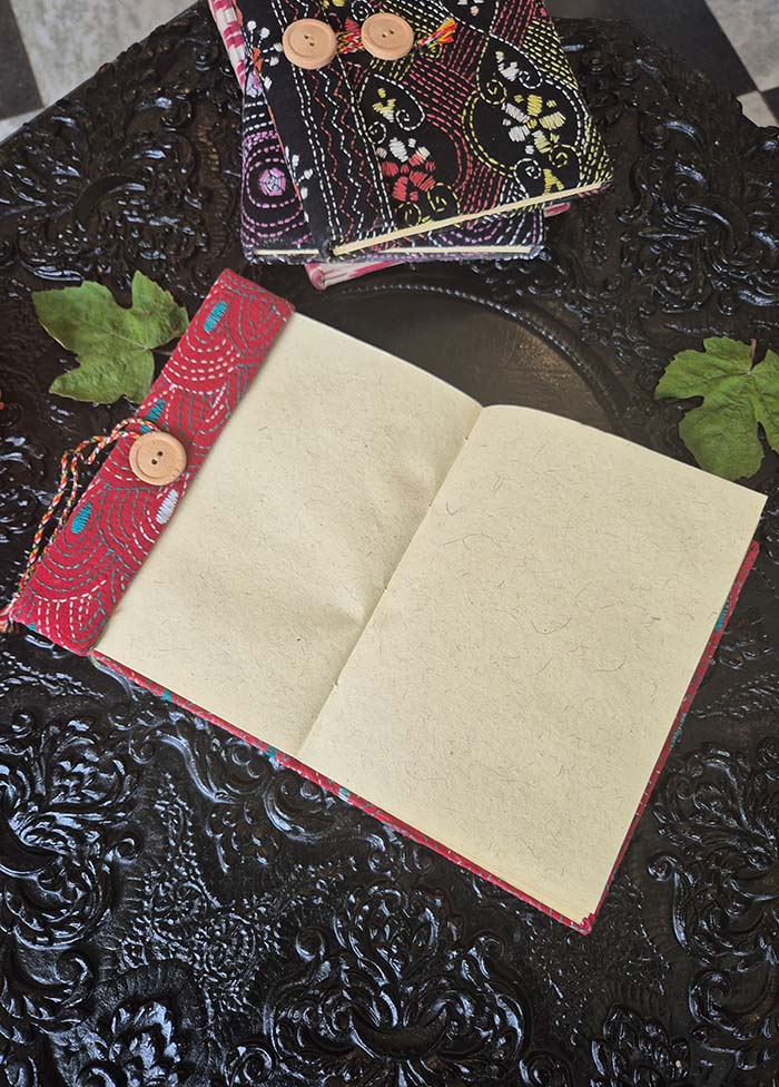 Diary With Leaf Print