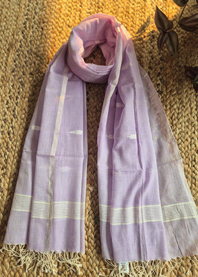 Lilac Jamdani Dupatta With Small Butas