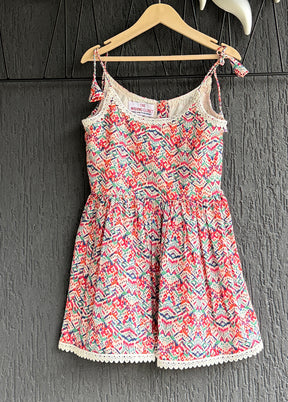 Multicolor Printed Work Cotton Dress