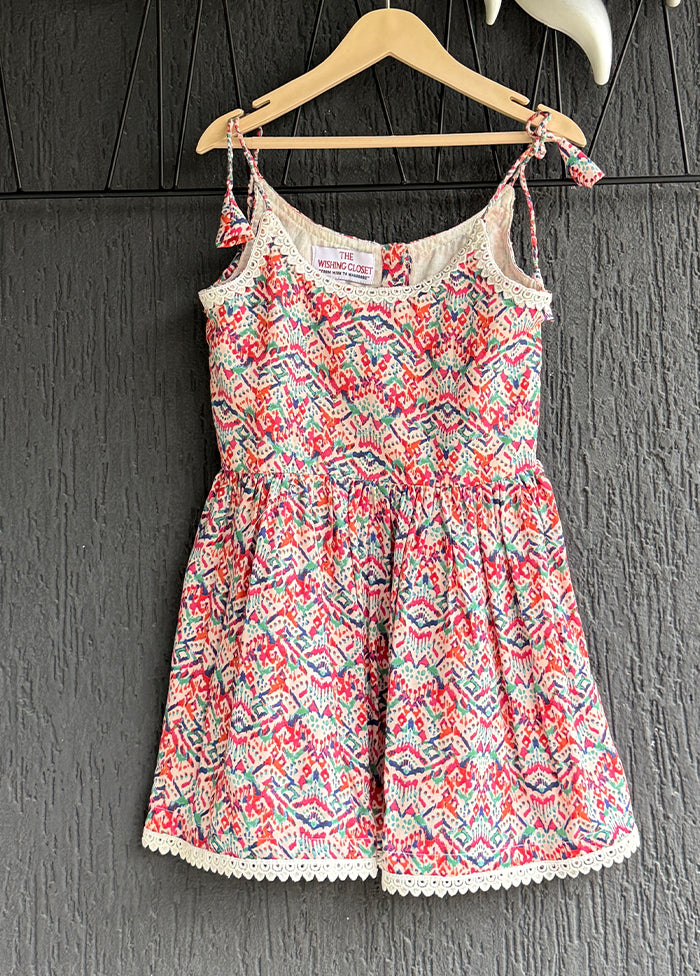 Multicolor Printed Work Cotton Dress