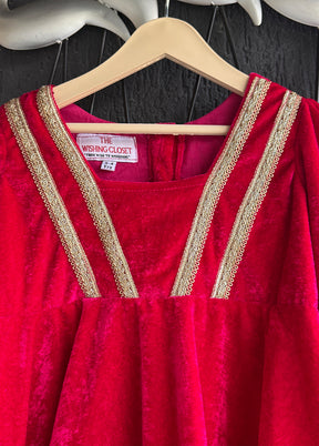 3 Pc Pink Cotton Dhoti set with dupatta