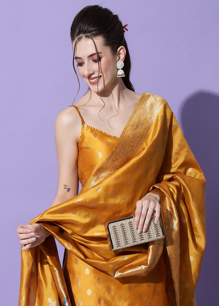 3 Pc Mustard Readymade Cotton Dupatta Suit Set