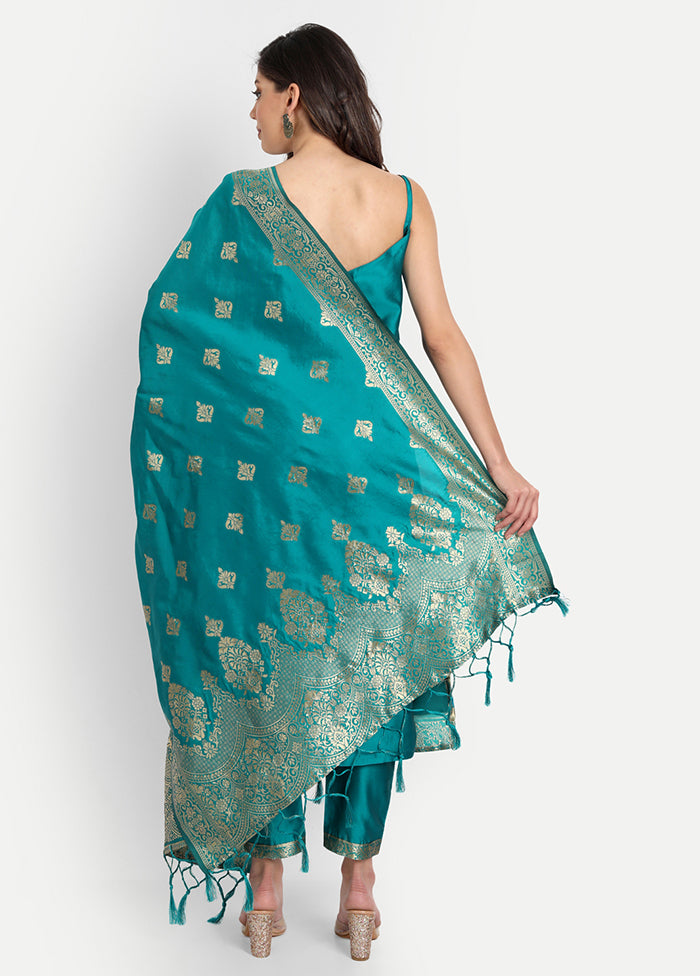 3 Pc Rama Readymade Cotton Dupatta Suit Set