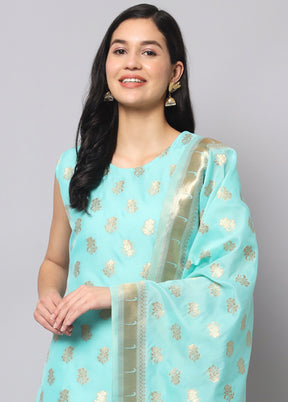 3 Pc Firoza Readymade Cotton Dupatta Suit Set