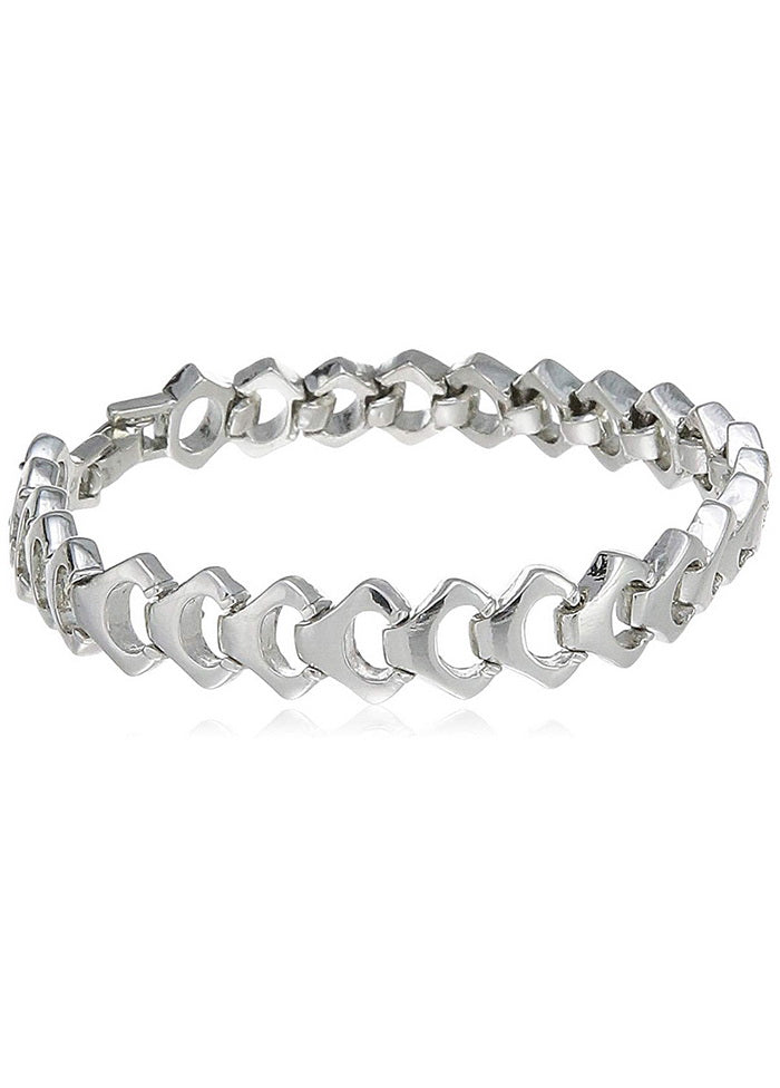 Estele White Stone Bangle Bracelet - Indian Silk House Agencies