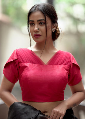 Red Dupion Silk Designer Blouse - Indian Silk House Agencies